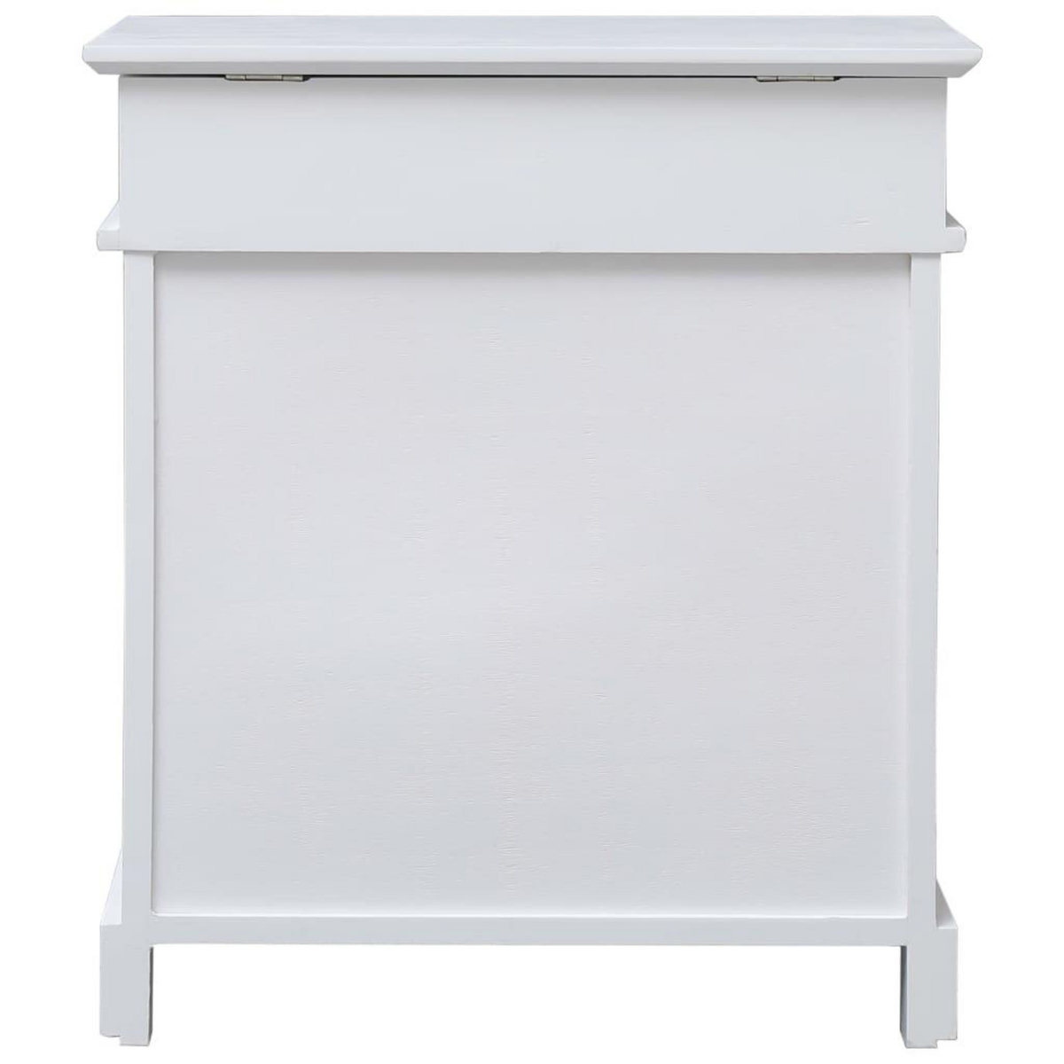 VIDAXL Armoire a chaussures Blanc 50 x 28 x 58 cm Bois de Paulownia