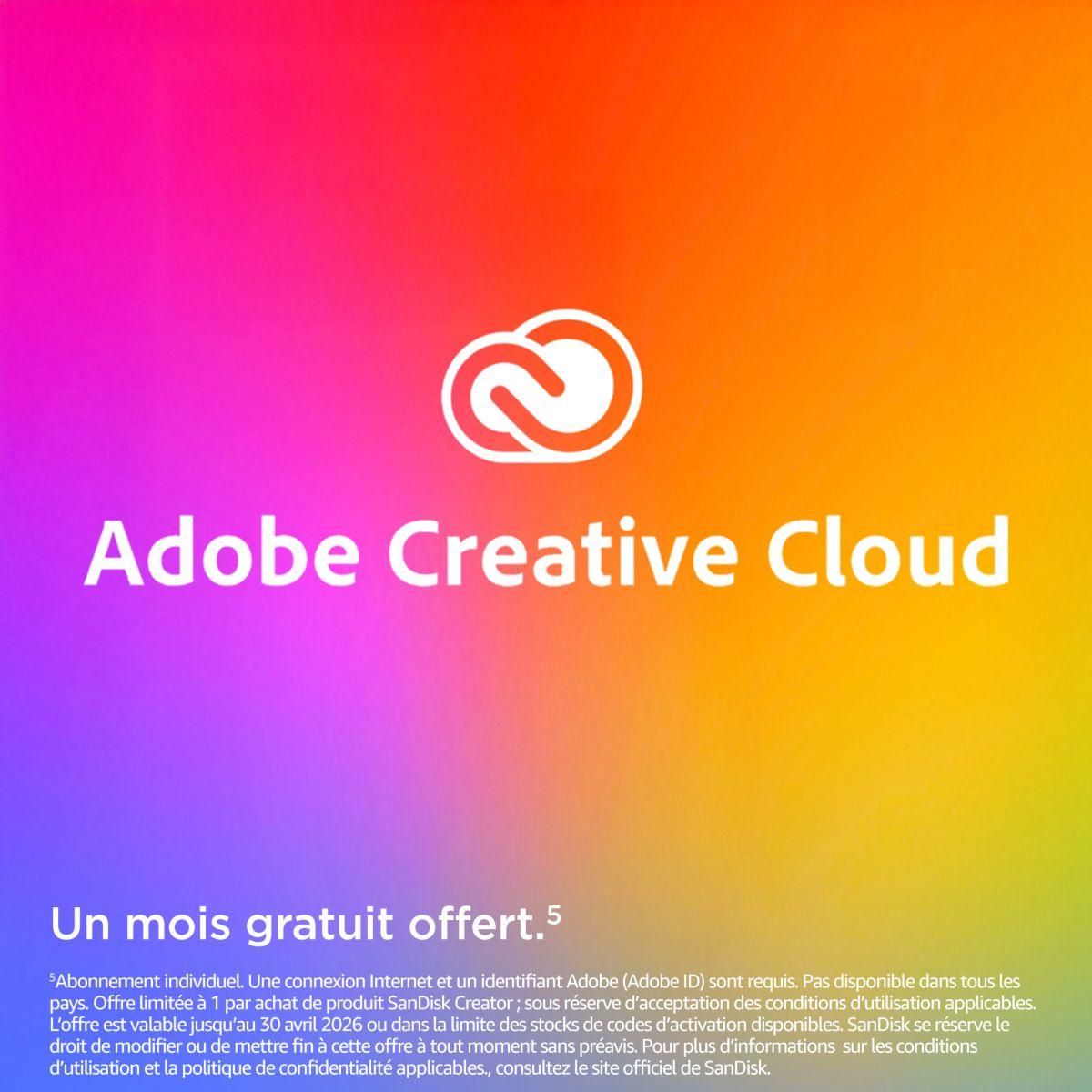 SANDISK Disque dur SSD externe 4To Creator PRO