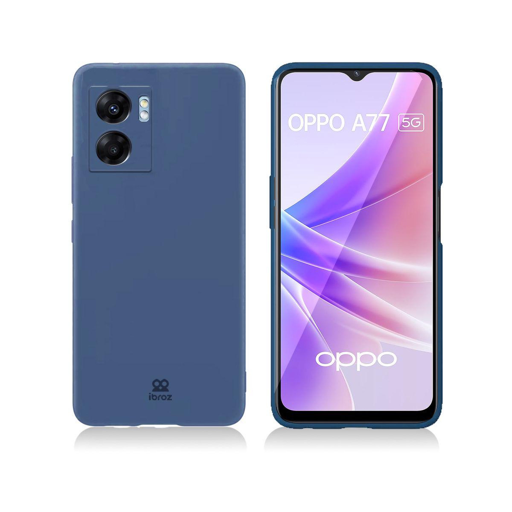 IBROZ Coque oppo a77 5g silicone noir