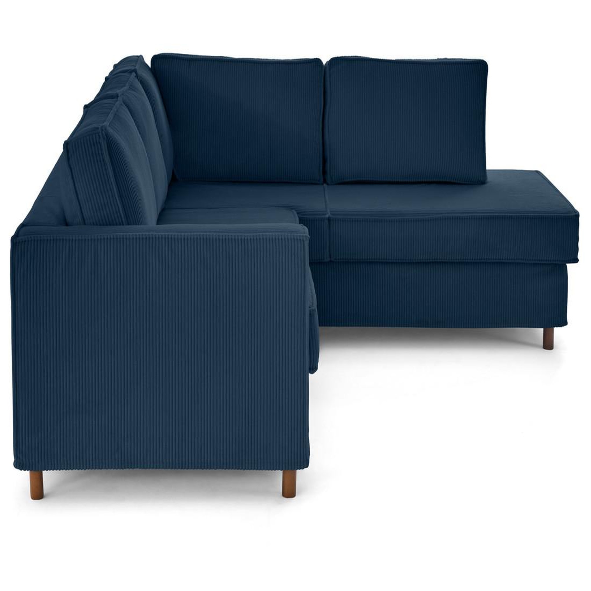 Voir la diapositive 5 : LISA DESIGN Jake - canapé déhoussable d'angle droit 5 places en velours côtelé