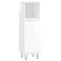 Voir la diapositive 2 : VIDAXL Armoire de salle de bain blanc brillant 30x30x100 cm