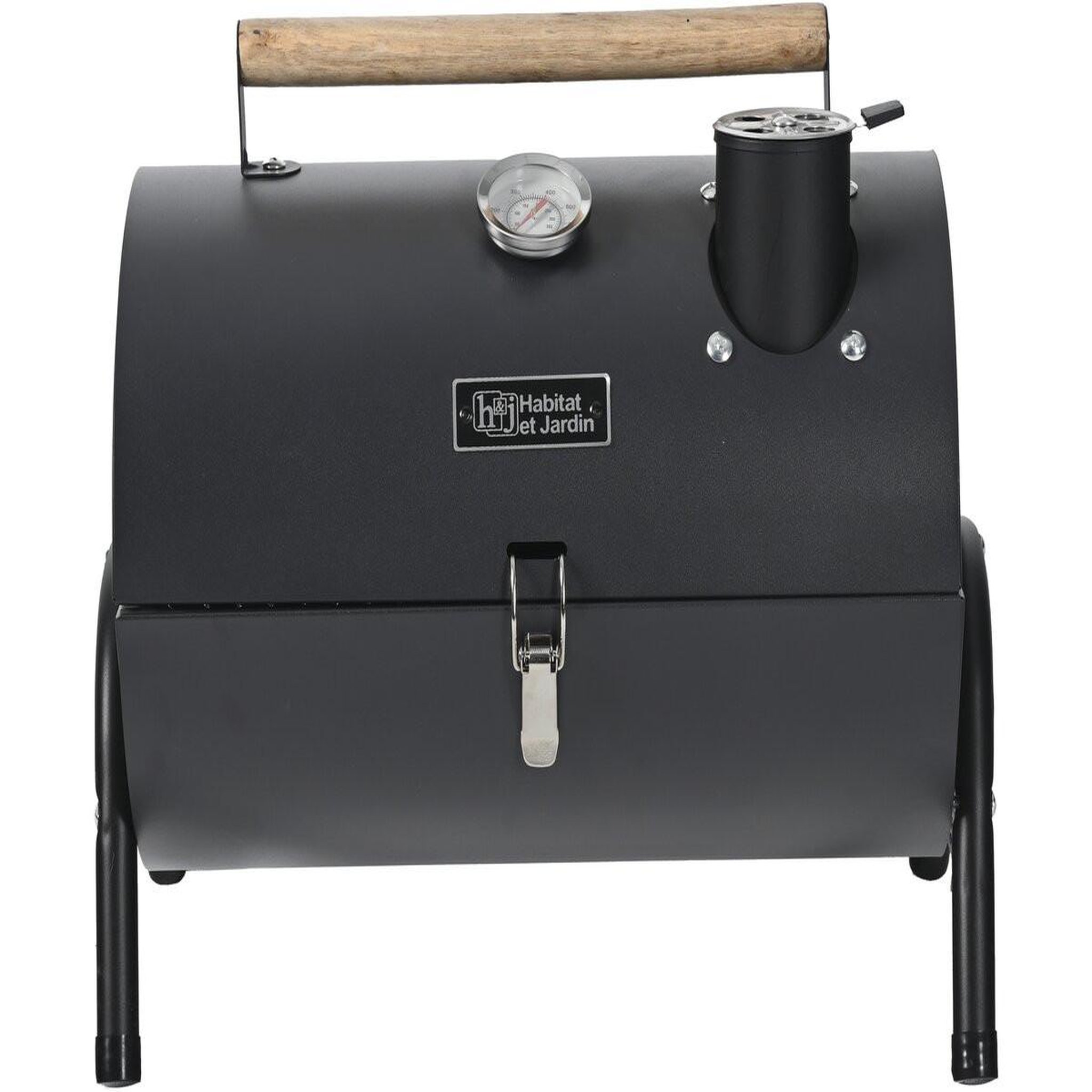 Voir la diapositive 4 : Habitat et Jardin Barbecue charbon de bois portable  captain  - 42 x 27 x 43 cm - noir