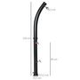 Voir la diapositive 3 : OUTSUNNY Douche solaire d'extérieur réservoir 20L pression max. 3,5 bar - mitigeur, grand pommeau orientable, robinet à pied - PVC ABS noir