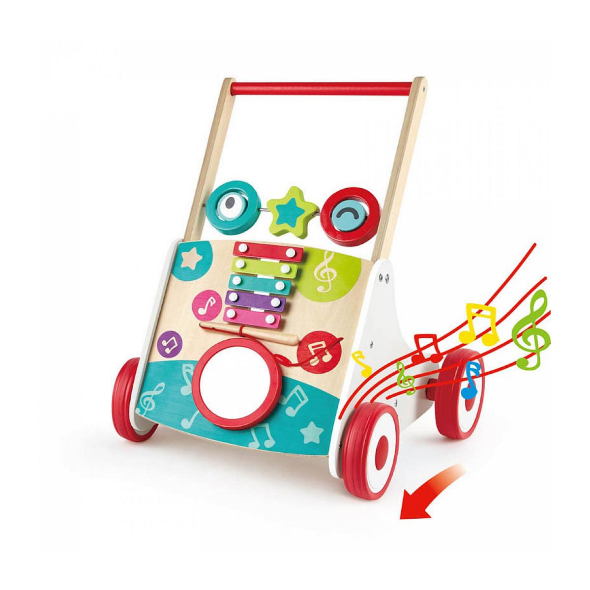 Hape Trotteur musical pour enfants - Aidez votre bébé à marcher en s'amusant