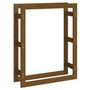 Voir la diapositive 2 : VIDAXL Support de bois de chauffage Marron miel 80x25x100cm Pin massif