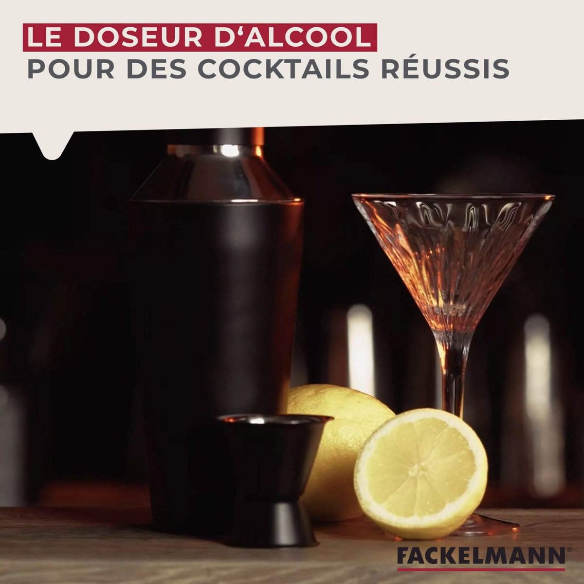 Fackelmann Doseur à cocktail 2 et 4 cl Fackelmann Spectre
