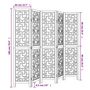 Voir la diapositive 6 : VIDAXL Cloison de separation 5 panneaux marron bois paulownia massif