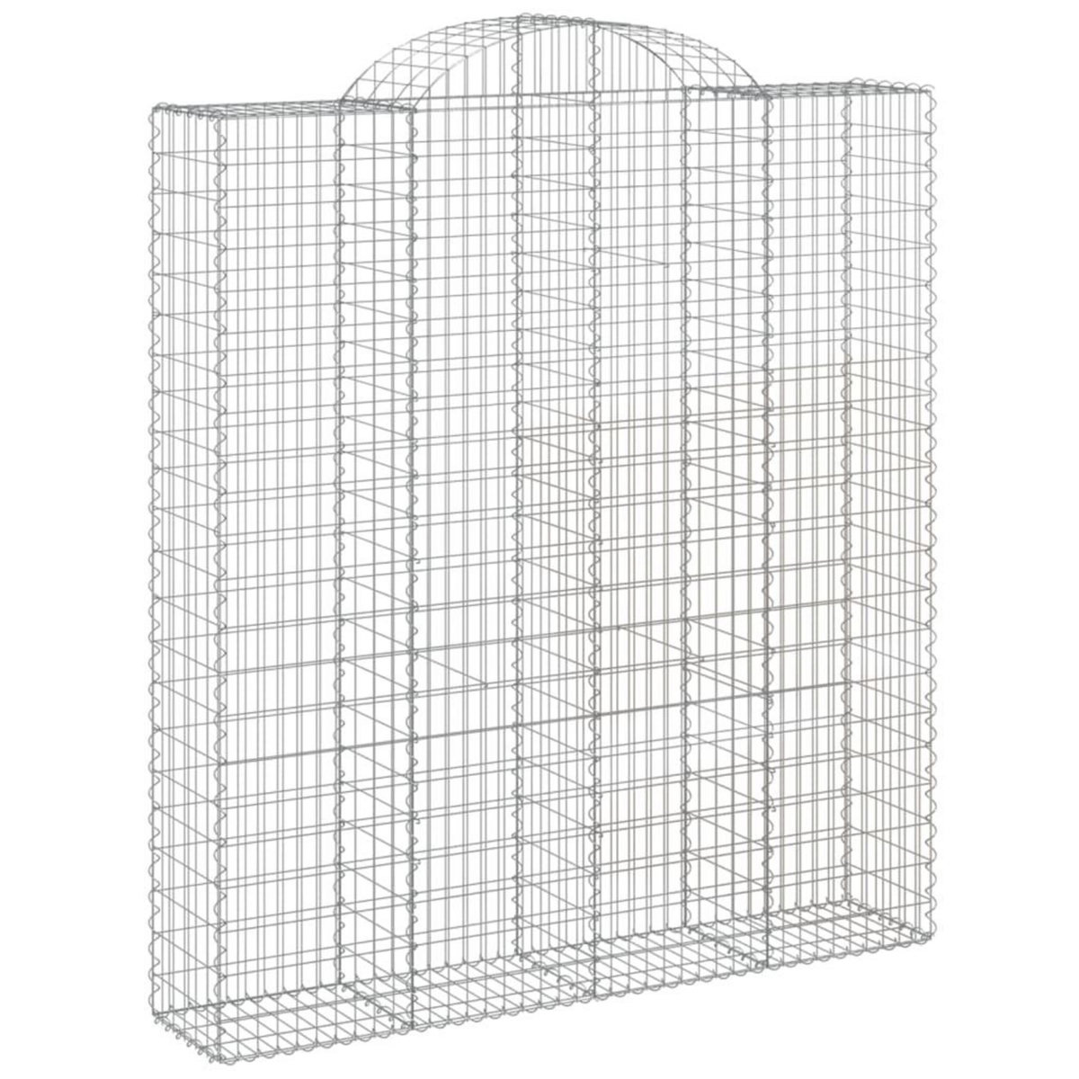 VIDAXL Paniers a gabions arques 7 pcs 200x50x220/240 cm Fer galvanise