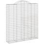 Voir la diapositive 3 : VIDAXL Paniers a gabions arques 7 pcs 200x50x220/240 cm Fer galvanise