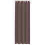 Voir la diapositive 4 : VIDAXL Rideaux en voile avec œillets 2 pcs marron 140x260 cm