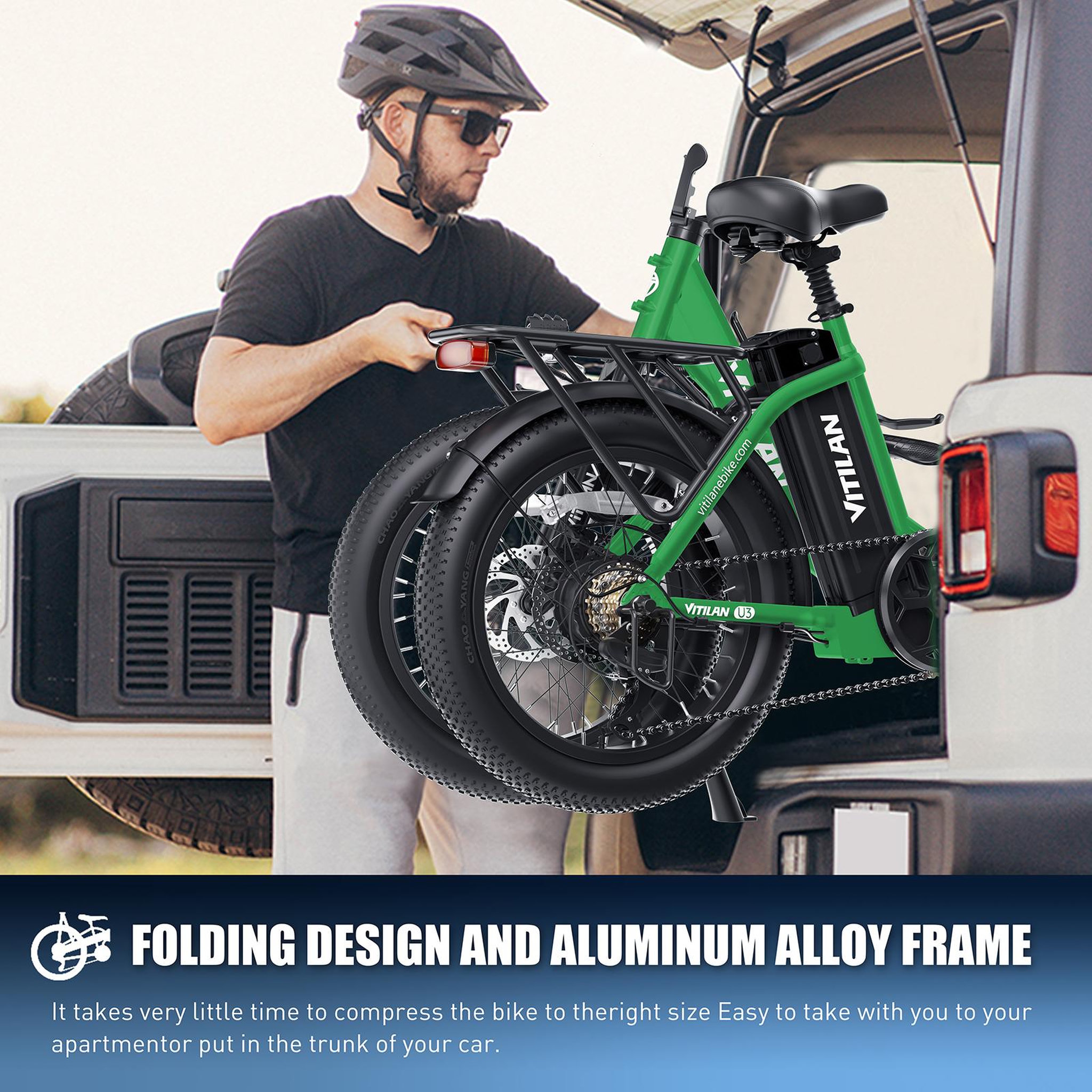 Voir la diapositive 6 : VITILAN Vélo électrique pliable Vitilan U3