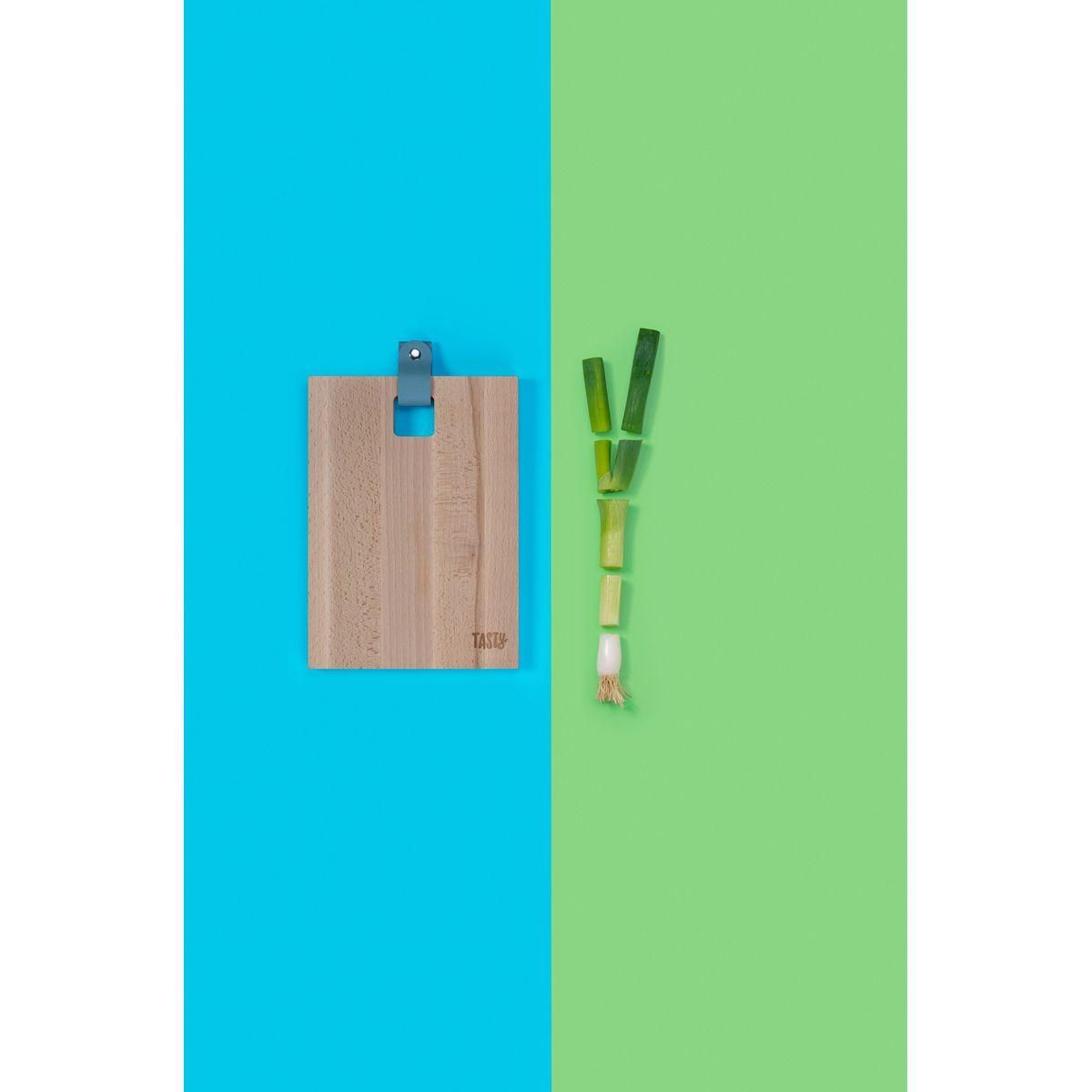 TASTY Planche à découper en bois rectangulaire 25 x 18 cm Tasty Green