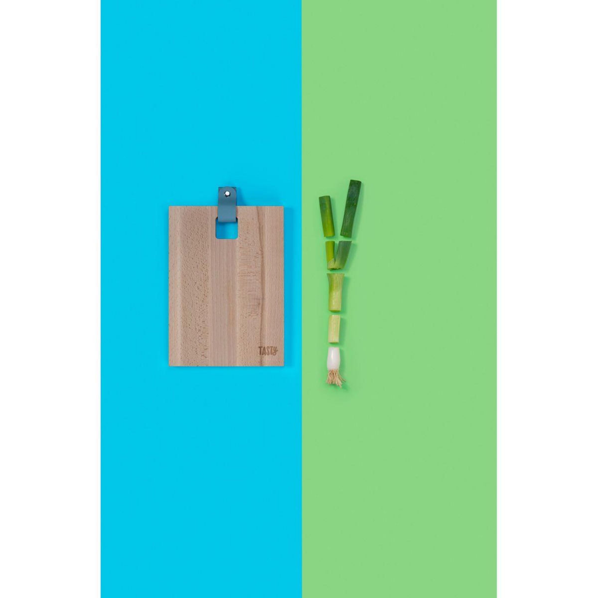 TASTY Planche à découper en bois rectangulaire 25 x 18 cm Tasty Green