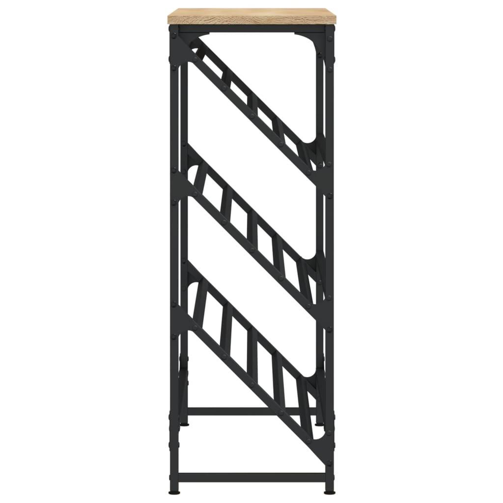 Voir la diapositive 5 : VIDAXL Etagere a chaussures chene sonoma 90x30x85 cm bois d'ingenierie