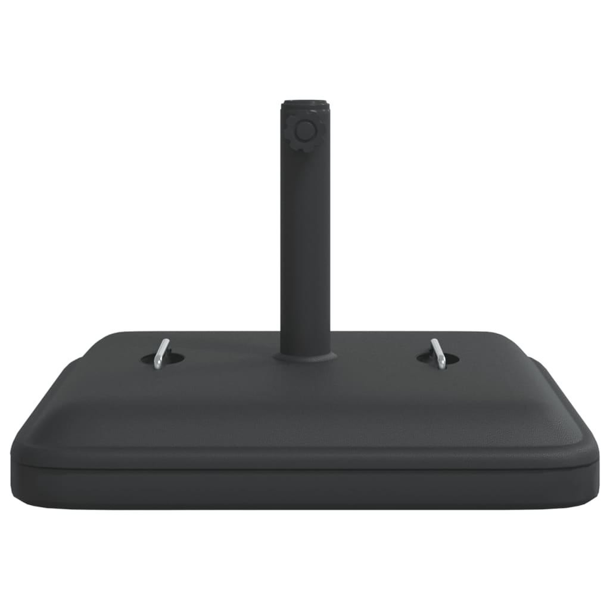 Voir la diapositive 4 : VIDAXL Base de parasol avec poignees pour mats Ø38 / 48 mm 27 kg carre