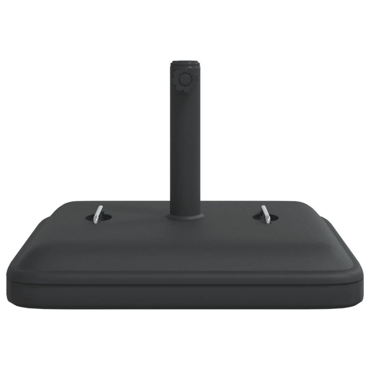 VIDAXL Base de parasol avec poignees pour mats Ø38 / 48 mm 27 kg carre