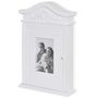 Voir la diapositive 2 : VIDAXL Armoire a cles avec cadre photo Blanc