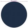 Voir la diapositive 5 : VIDAXL Film solaire de piscine flottant PE 455 cm Noir et bleu