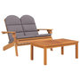 Voir la diapositive 4 : VIDAXL Ensemble de salon de jardin Adirondack 3 pcs bois acacia solide