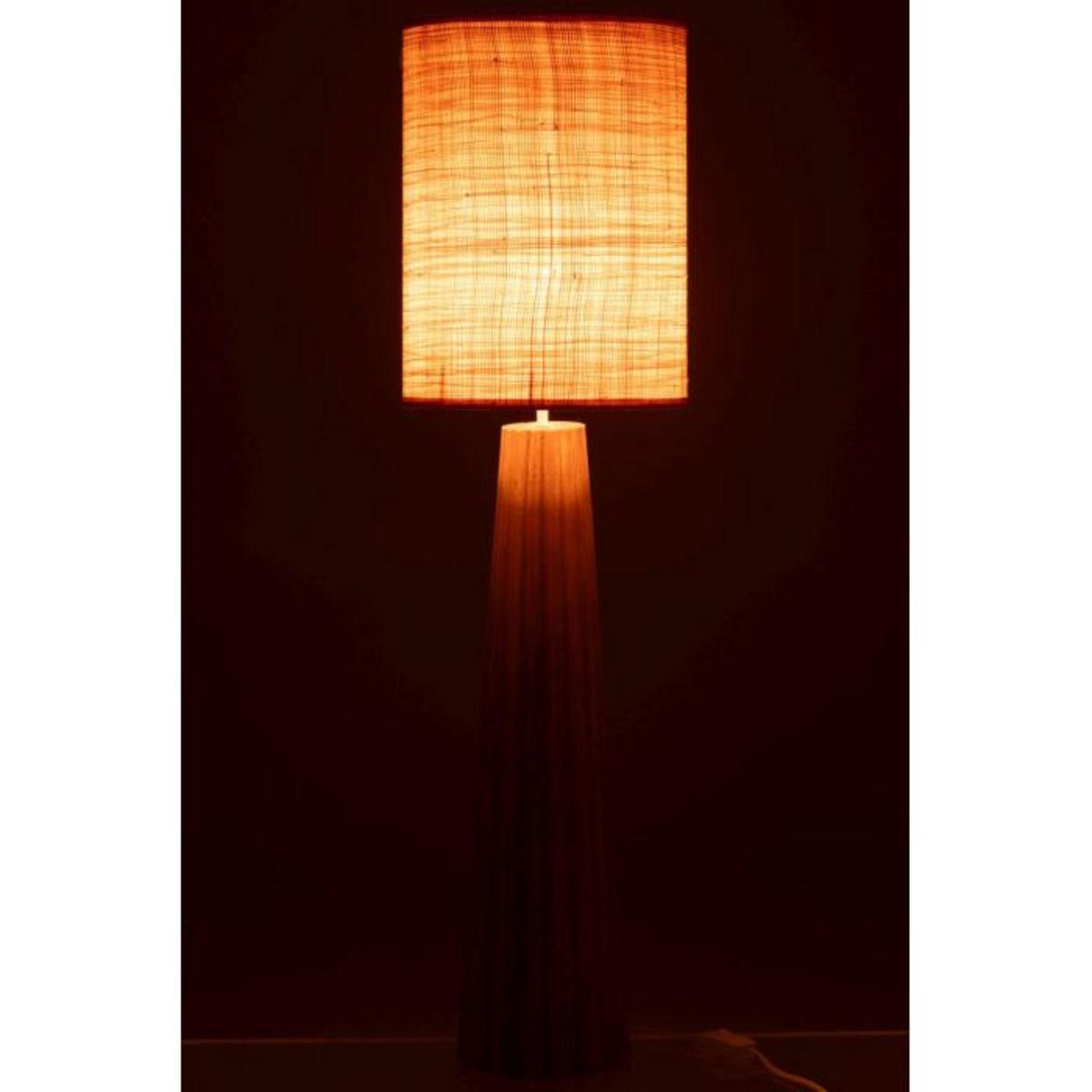 Paris Prix Lampe à Poser Parapluie en Bois  Ailanthus  100cm Naturel