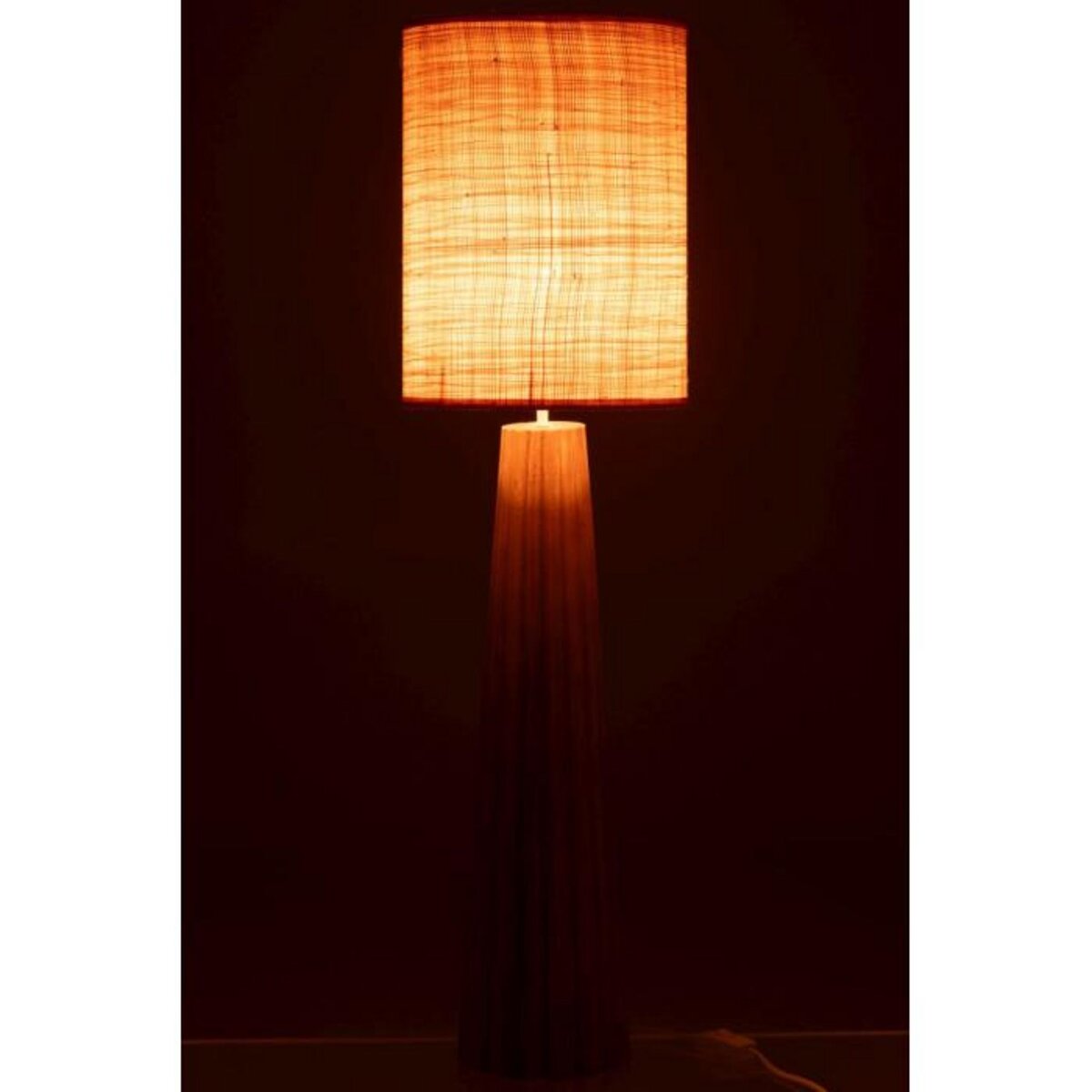 Paris Prix Lampe à Poser Parapluie en Bois  Ailanthus  100cm Naturel