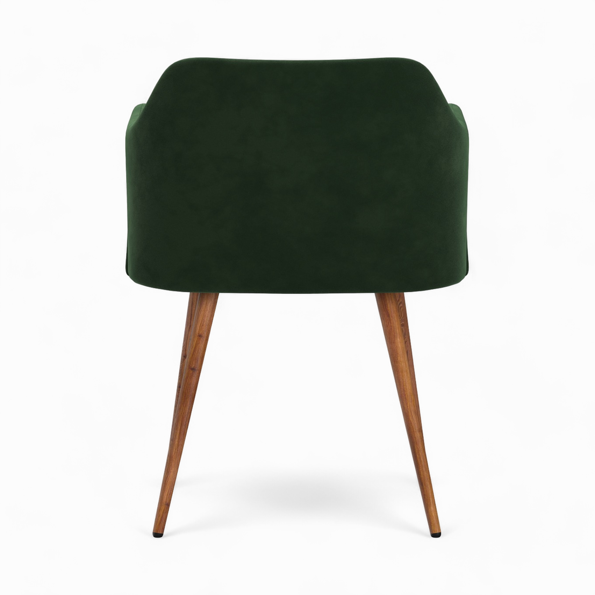 Voir la diapositive 5 : MAISON PAVANE Table et chaises 4 personnes en velours vert et bois-liwa