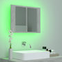 Voir la diapositive 5 : VIDAXL Armoire de salle de bain a miroir LED Gris beton Acrylique