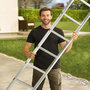 Voir la diapositive 2 : HAILO Echelle simple 6 échelons 1,7m/2,7m en alu professionnelle Hailo ProfiStep Uno