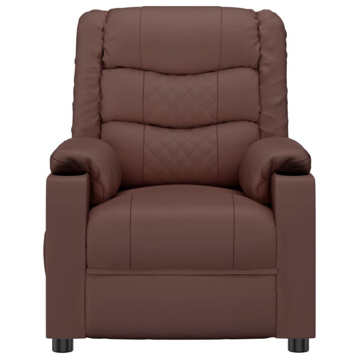 VIDAXL Fauteuil inclinable electrique Marron Similicuir