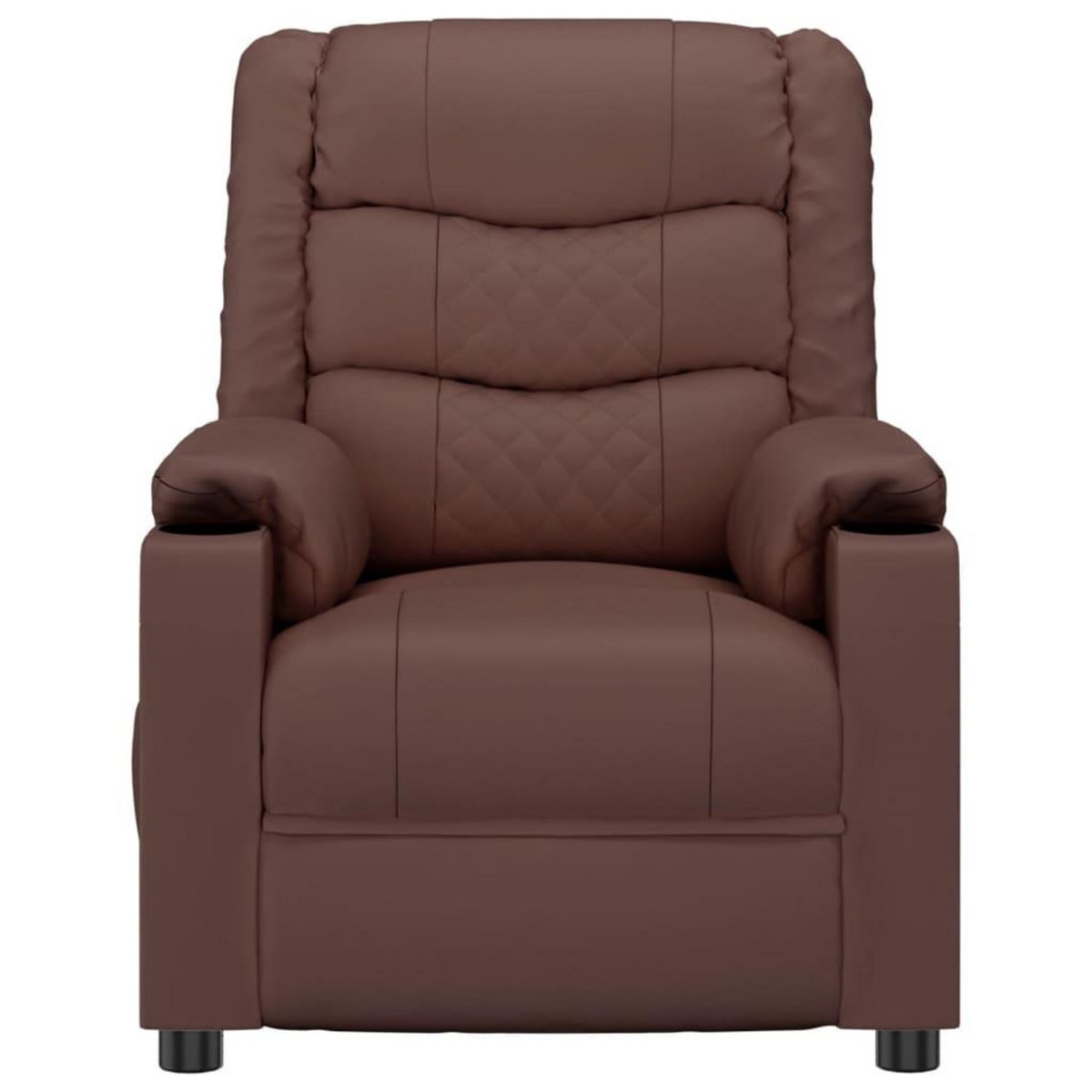 VIDAXL Fauteuil inclinable electrique Marron Similicuir