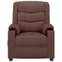 Voir la diapositive 4 : VIDAXL Fauteuil inclinable electrique Marron Similicuir