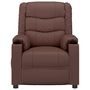 Voir la diapositive 4 : VIDAXL Fauteuil inclinable electrique Marron Similicuir