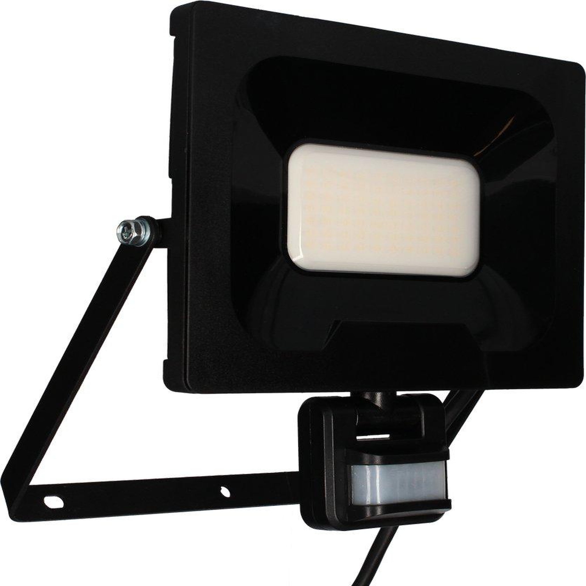 CENTRALE BRICO Projecteur mural nino 50w 4000lm - detecteur de mouvement - noir
