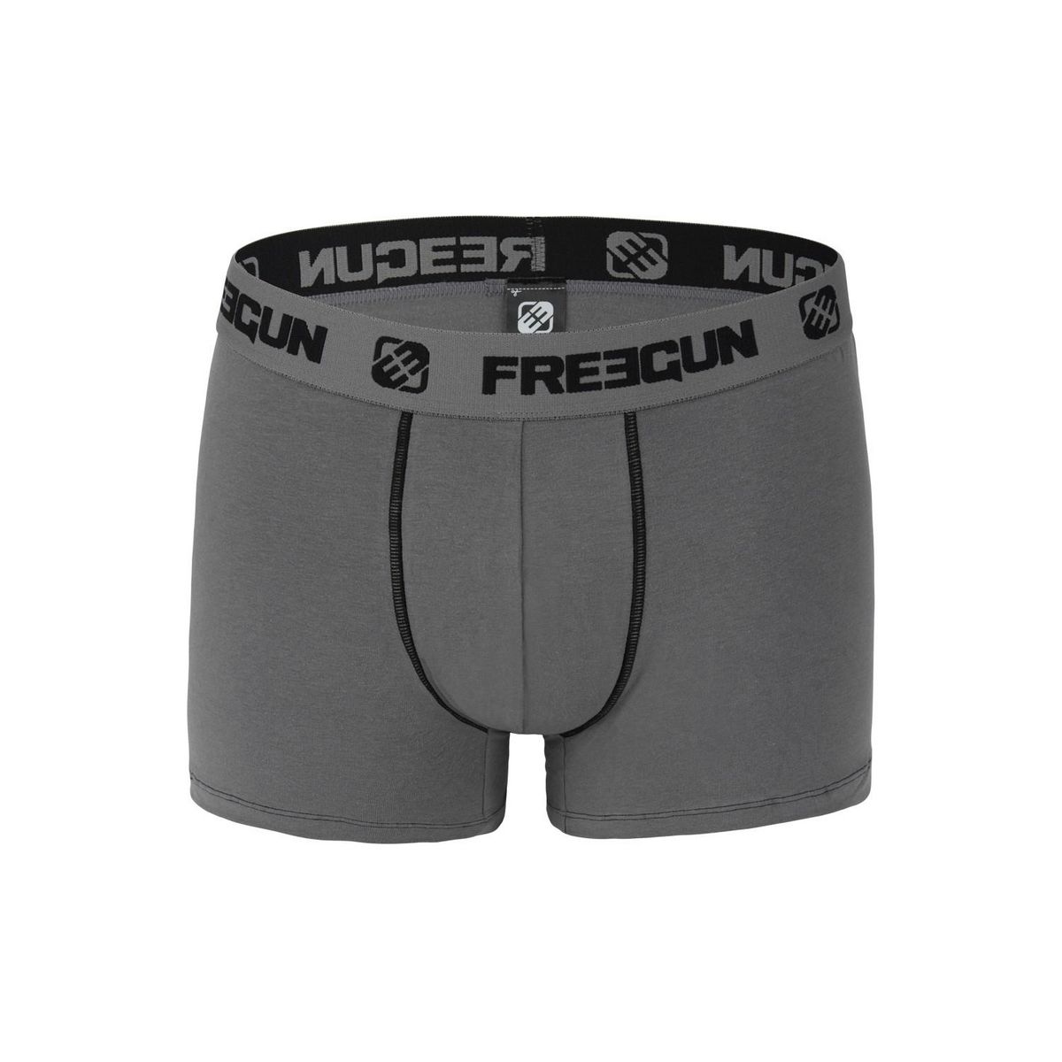 FREEGUN Lot de 4 Boxers garçon coton Gris