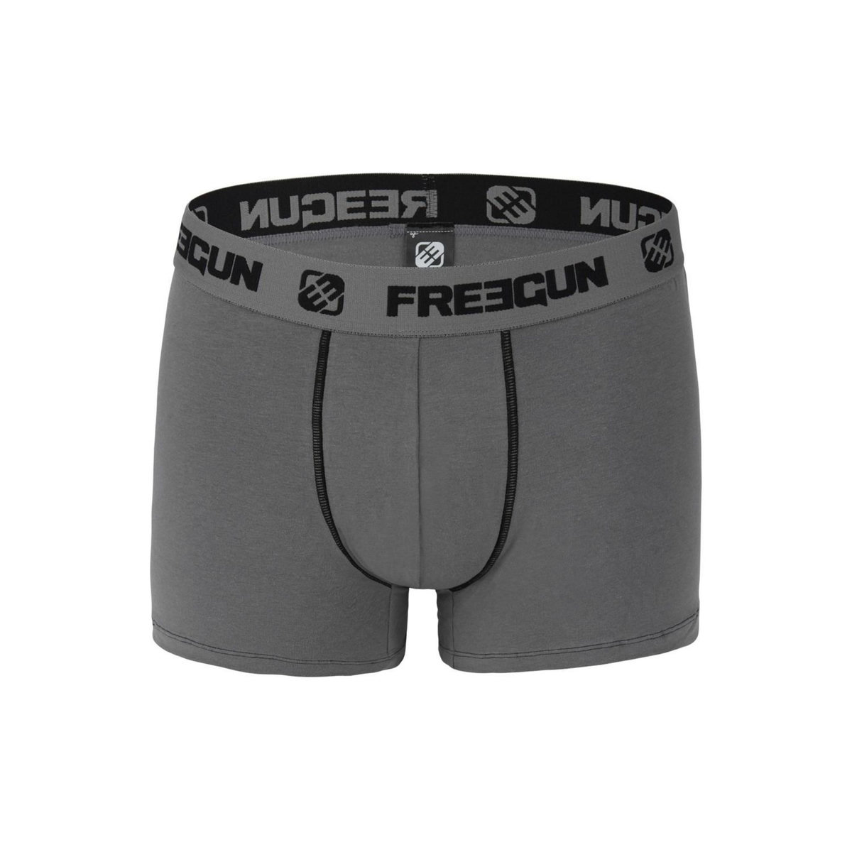 FREEGUN Lot de 4 Boxers garçon coton Gris