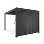 Voir la diapositive 1 : SWEEEK Pergola bioclimatique aluminium 4x3m + 3 persiennes 100cm lames orientables Triomphe