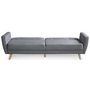 Voir la diapositive 4 : Paris Prix Canapé Scandinave Convertible  Garry  220cm Gris