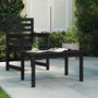 Voir la diapositive 1 : VIDAXL Table de jardin noir 82,5x50,5x45 cm bois massif de pin