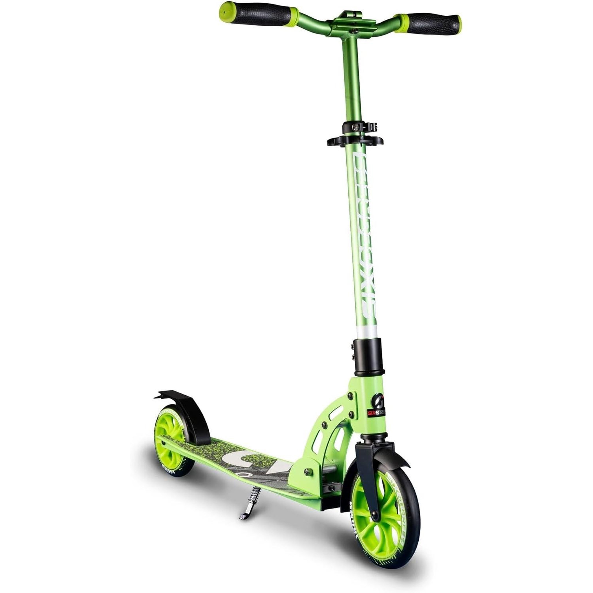 SIX DEGREES Trottinette junior aluminium - mécanisme de pliage et béquille - 180/145 mm