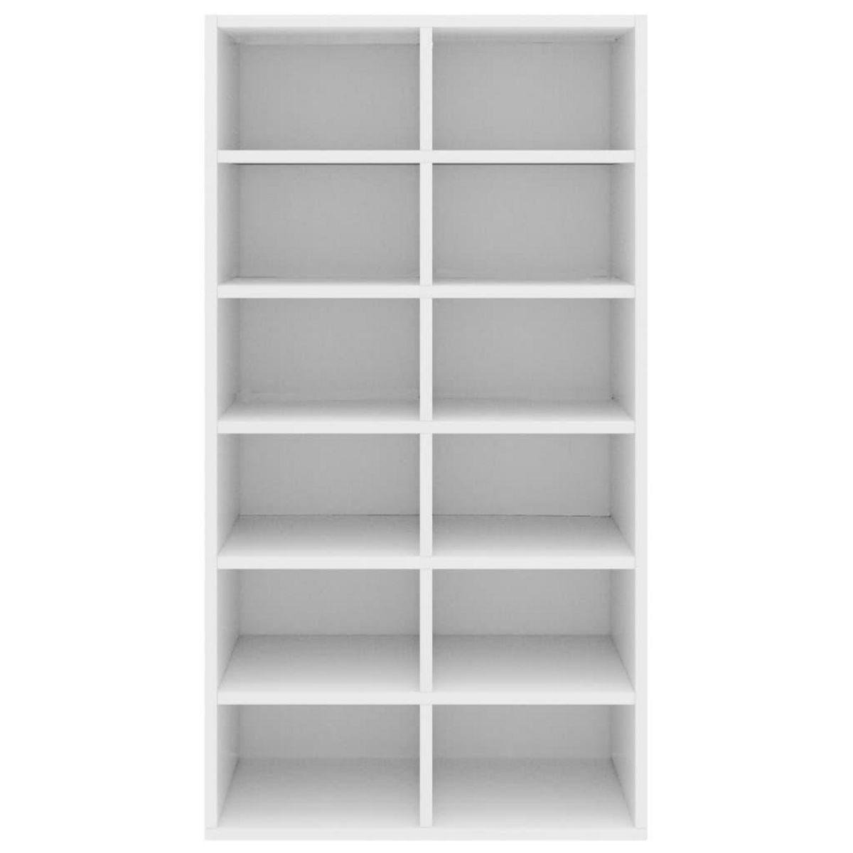 VIDAXL Etagere a chaussures Blanc 54x34x100,5 cm Bois d'ingenierie