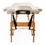 Voir la diapositive 3 : YOGHI Yoghi - Tdm102 Cream - Table De Massage Pliante 2 Zones - Bois De Hêtre - Dossier Réglable - Housse De Transport Incluse