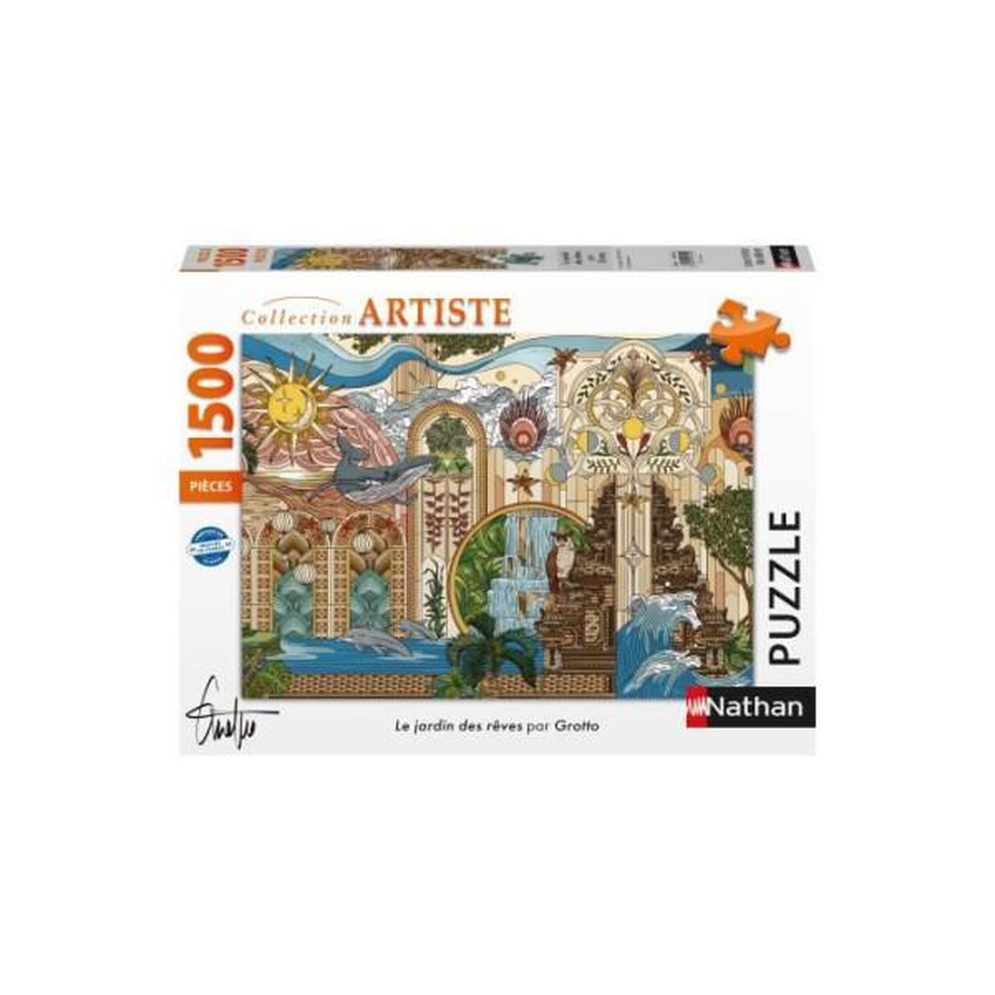 Voir la diapositive 3 : RAVENSBURGER Puzzle 1500 pieces le jardin des reves, des 14 ans, puzzle de qualité supérieure, collection artiste, 12001612, nathan