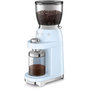 Voir la diapositive 2 : SMEG Moulin à café CGF01PBEU Bleu Azur