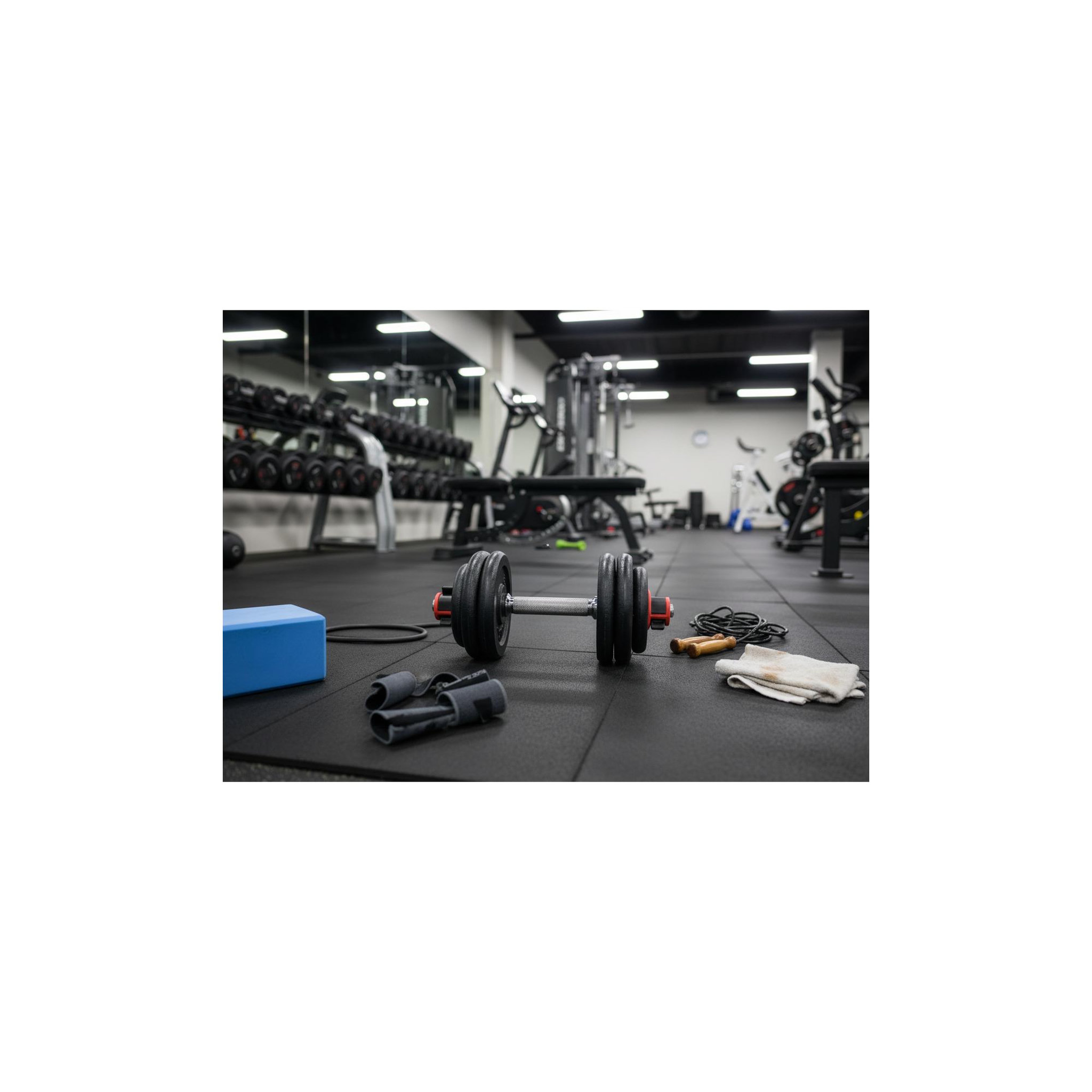 Voir la diapositive 4 : O'Fitness Set barres + haltères 93 kg - fitlife - en acier - tout inclus ( barres, disques, stoppers )
