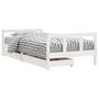 Voir la diapositive 2 : VIDAXL Cadre de lit d'enfants tiroirs blanc 90x190 cm bois pin massif