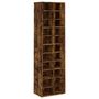 Voir la diapositive 2 : VIDAXL Meuble a chaussures Chene fume 54x34x183 cm Bois d'ingenierie