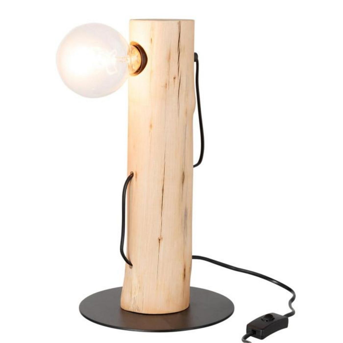 Paris Prix Lampe à Poser en Bois  Silas  38cm Naturel