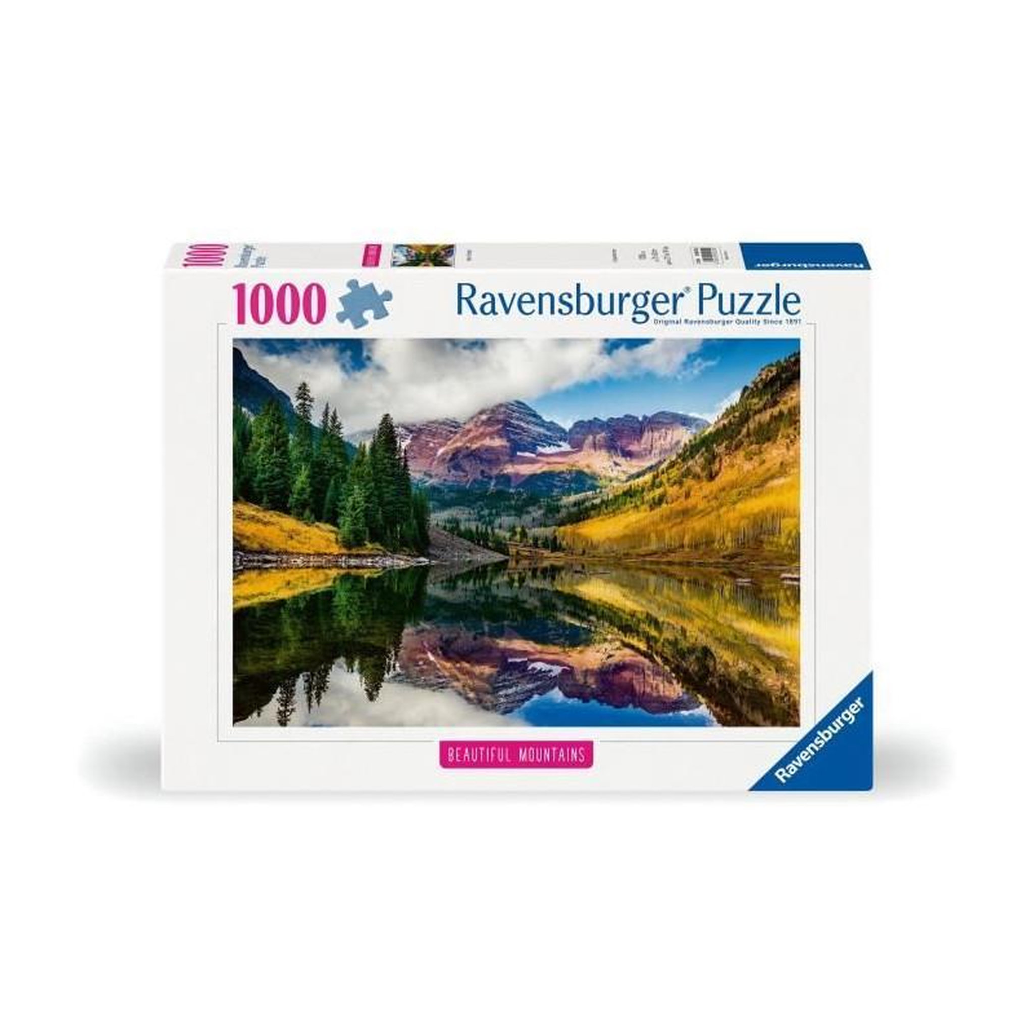 Voir la diapositive 2 : RAVENSBURGER Puzzle 1000 pièces Aspen Colorado – Ravensburger – Collection Highlights – Dès 14 ans – Adulte & Enfant