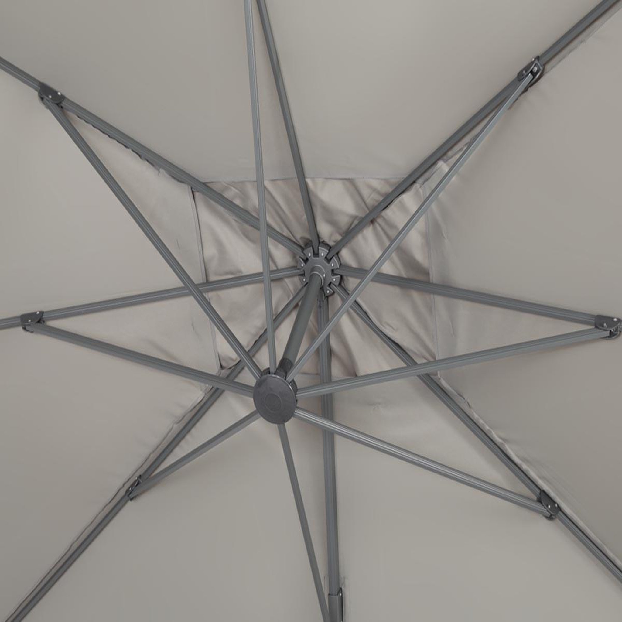 Voir la diapositive 4 : Habitat et Jardin Parasol déporté  sun 4  - 3 x 4 m - gris
