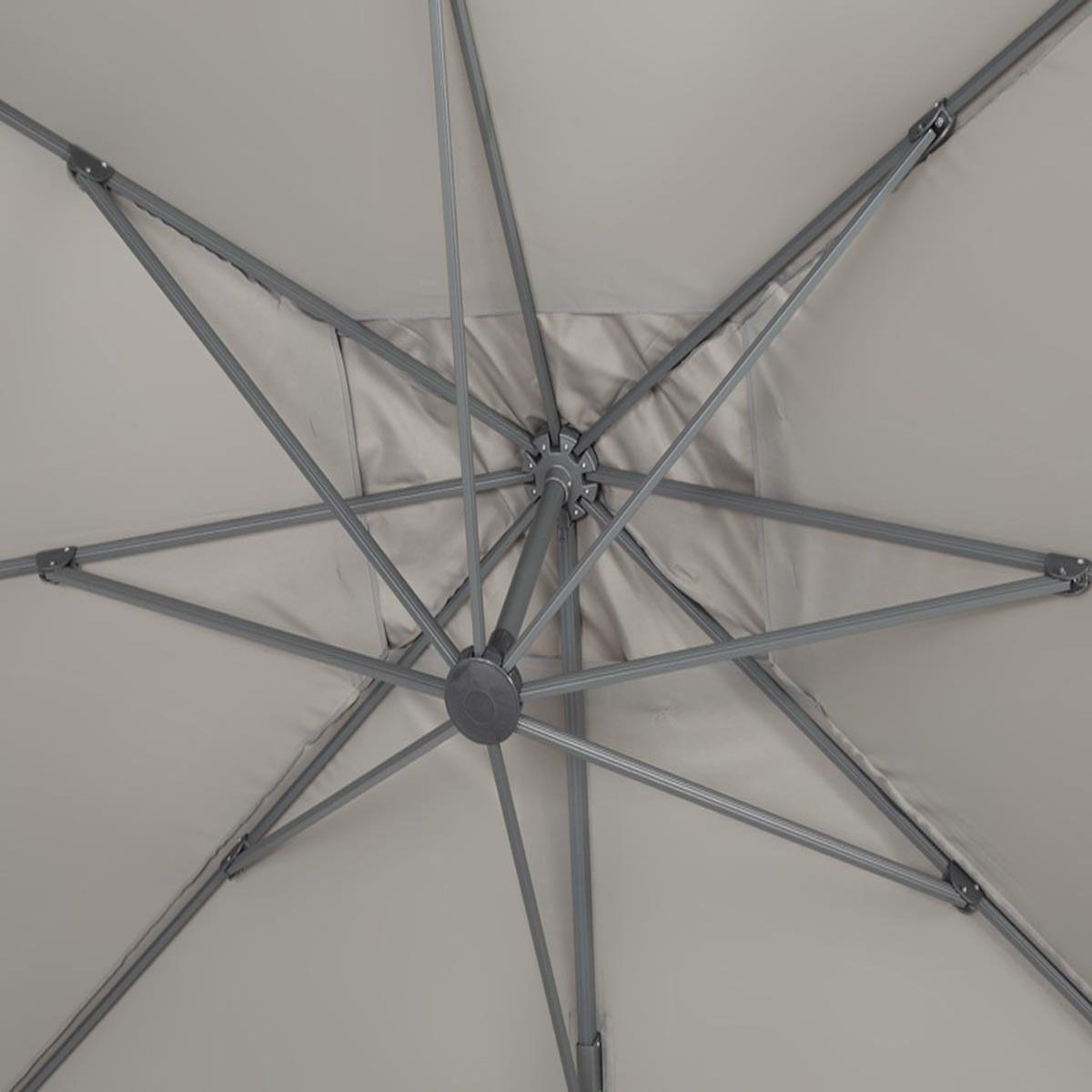 Habitat et Jardin Parasol déporté  Sun 4  - 3 x 4 m - Gris